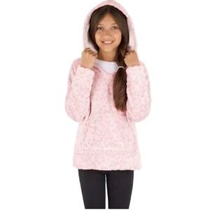 Member’s Mark Girls Plush Pullover Sherpa lining, kangaroo pouch, Sz14/16, NWT